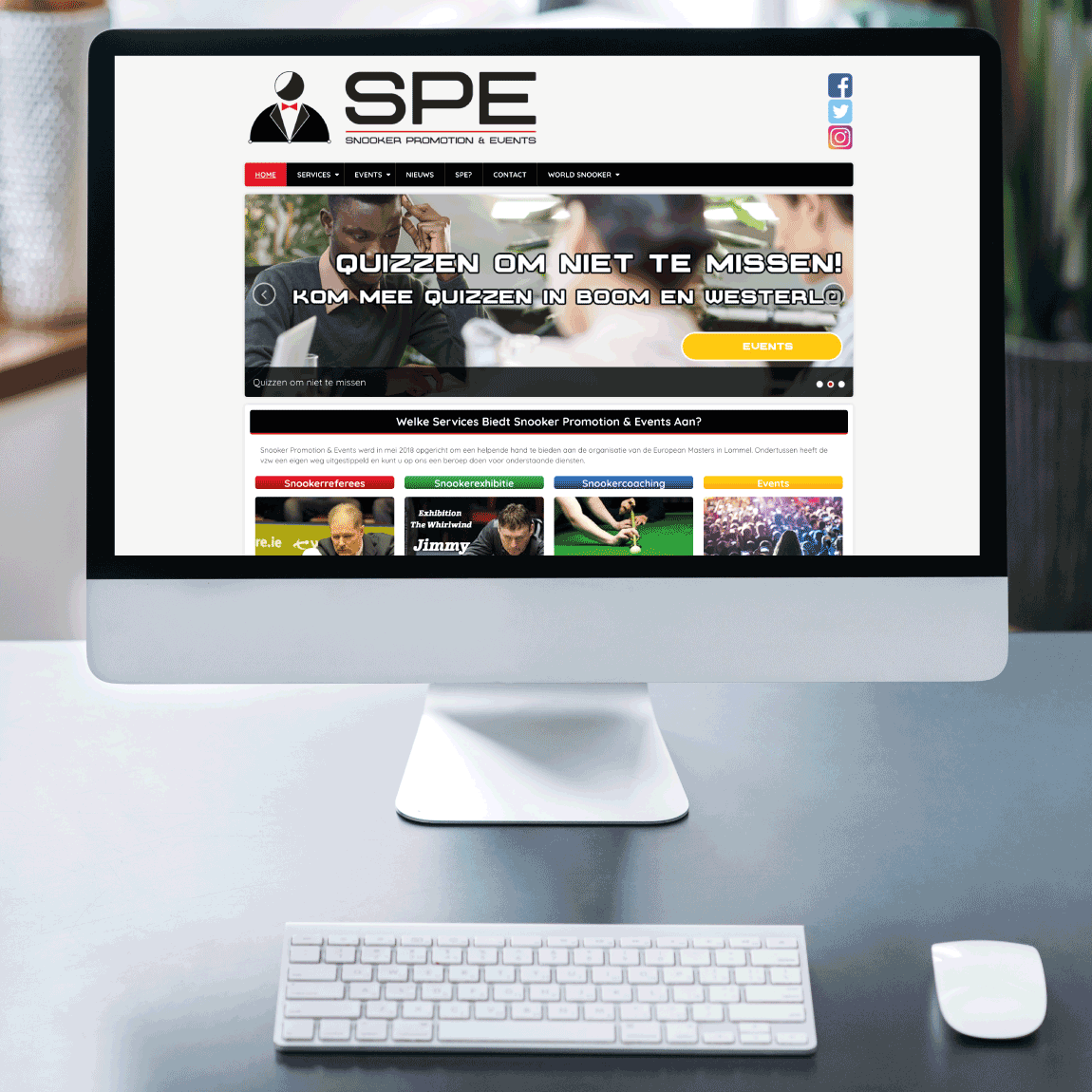Snooker Promotion & Events website